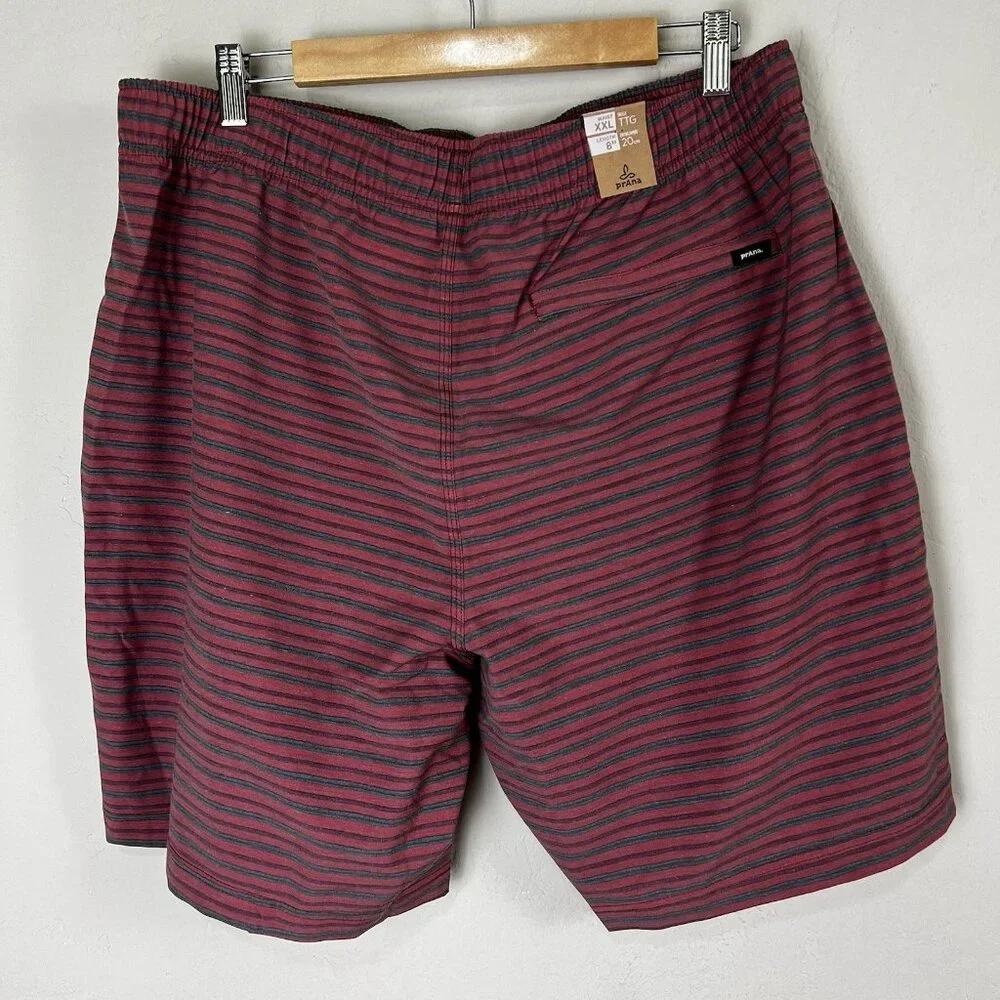 PrAna Metric E-Waist Rust Stripe Mens XXL 8